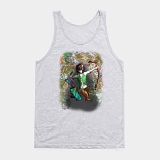 Elf Archer for dnd, magic and fantasy fans Tank Top